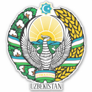 Uzbekistan National Emblem Patriotic