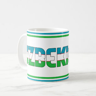 Uzbekistan National Flag Patriotic Coffee Mug