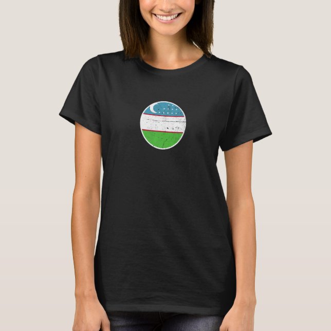 Uzbekistan Proud Uzbek Flag  1 T-Shirt (Front)
