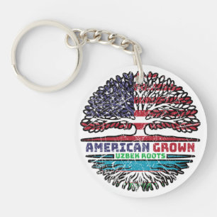 Uzbekistan Uzbek Uzbeg US American USA America Key Ring