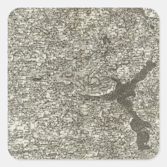 Uzel Square Sticker (Front)