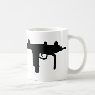 Uzi gun weapon icon coffee mug