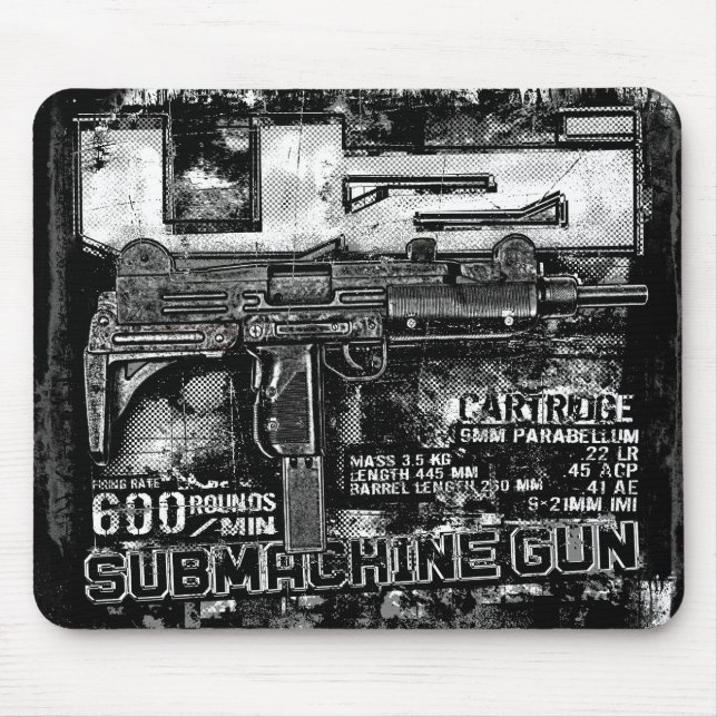 Uzi Mouse Mat (Front)