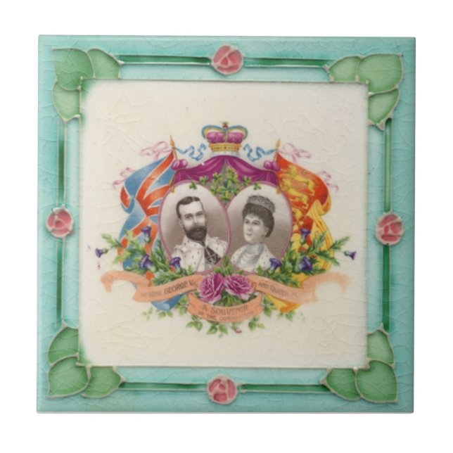 V0003 Victorian Antique Reproduction Ceramic Tile (Front)