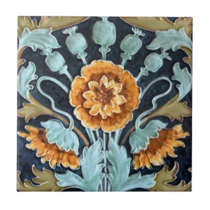 V0008 Victorian Antique Reproduction Ceramic Tile