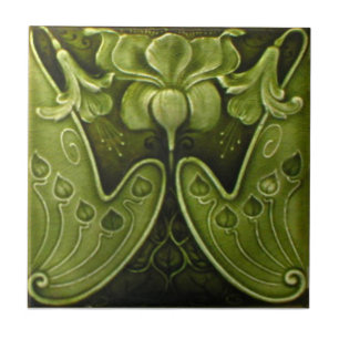 V0011 Victorian Antique Reproduction Ceramic Tile