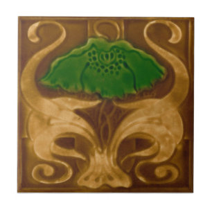 V0015 Victorian Antique Reproduction Ceramic Tile