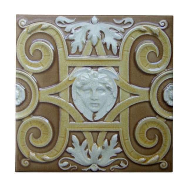 V0019 Victorian Antique Reproduction Ceramic Tile (Front)