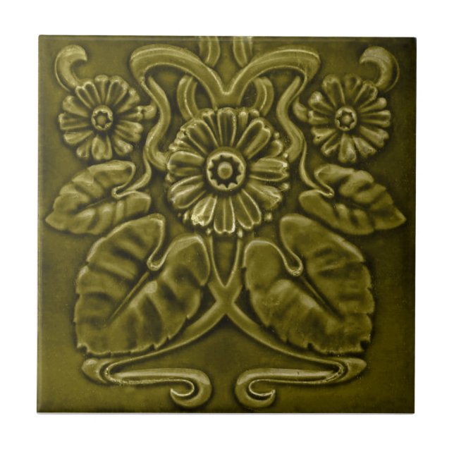 V0050 Victorian Antique Reproduction Ceramic Tile (Front)