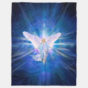 V009-Angel 5 Blue Fleece Blanket
