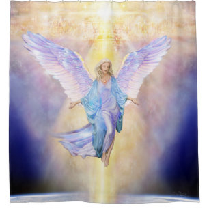 V056 Heaven & Earth Angel Shower Curtain