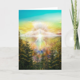V097 Mt Shasta City of Light Card