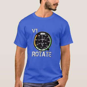 V1 Rotate - Aeroplane Lovers Pilot Talk T-Shirt
