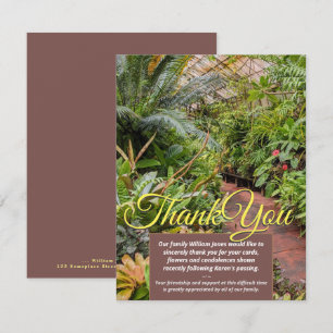 V1 Tropical Plants Thank You Card