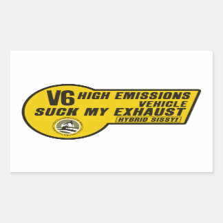 V6 SUV Sticker (Yellow) 4 pack