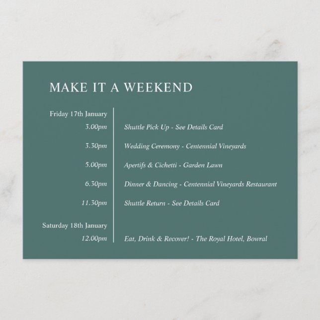 V6 Watercolour leaves ChloeNick #466D69 events Enclosure Card (Front)