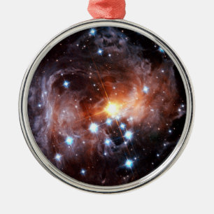 V838 Monocerotis Red Supergiant Star Hubble Photo Metal Tree Decoration