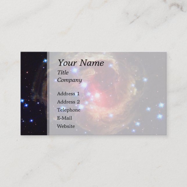V838 Monocerotis Star (Hubble Telescope) Business Card (Front)