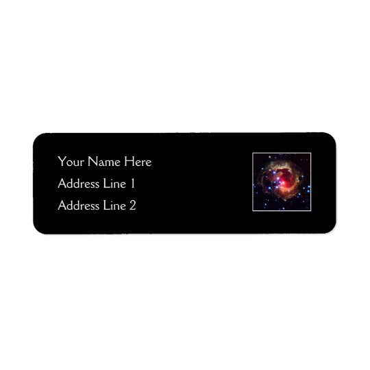V838 Monocerotis Star (Hubble Telescope) Return Address Label