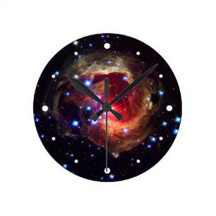 V838 Monocerotis Star (Hubble Telescope) Round Clock