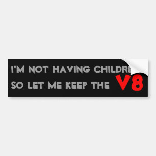V8 BUMPER STICKER