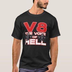 V8 Car Tuning Cylinder Workshop The Voice of Light T-Shirt