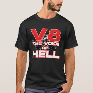 V8 Car Tuning Cylinder Workshop The Voice of Light T-Shirt