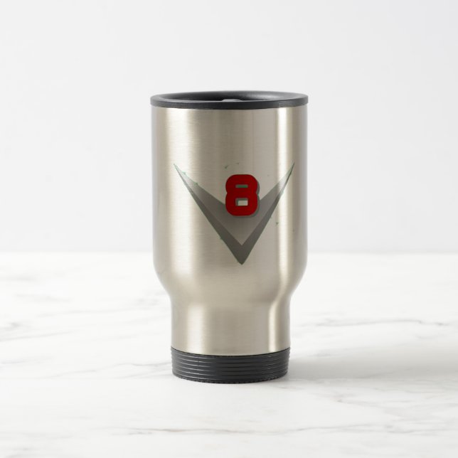 V8 logo travel mug (Center)