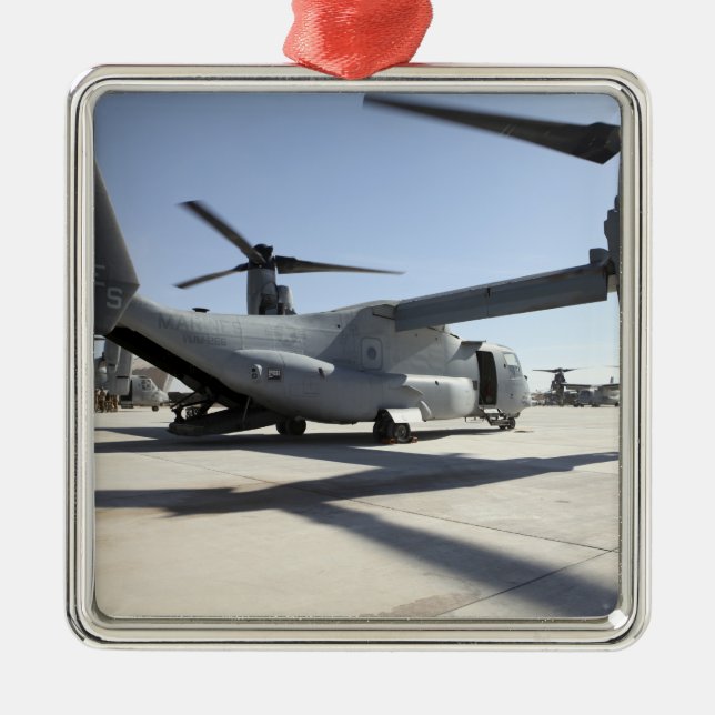 V-22 Osprey tiltrotor aircraft 2 Metal Tree Decoration (Front)