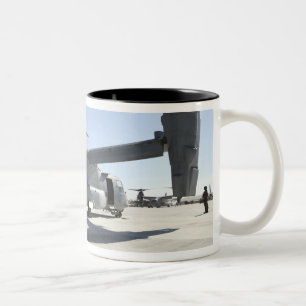 V-22 Osprey tiltrotor aircraft 2 Two-Tone Coffee Mug