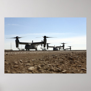 V-22 Osprey tiltrotor aircraft Poster