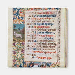 V.25-3 Fol.12v The Month of December Magnet