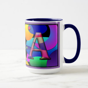 "V" & "A" Monogrammed coffee mug