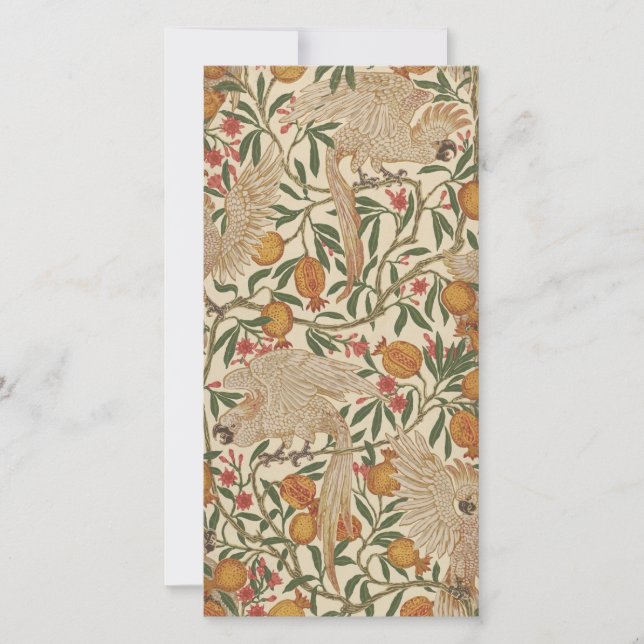 V&A White Cockatoo Greeting Card (Front)