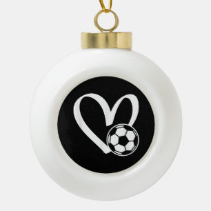 v ceramic ball christmas ornament