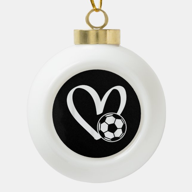 v ceramic ball christmas ornament (Front)