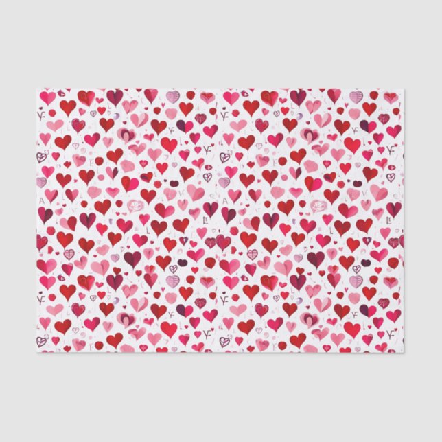 V-day Heart Tissue Paper (Front)