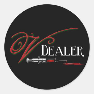 V Dealer - Vampire Blood Classic Round Sticker