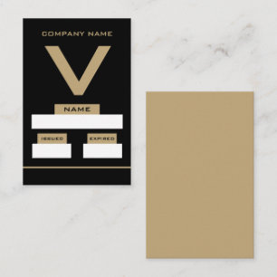 V Design, Visitor Cards