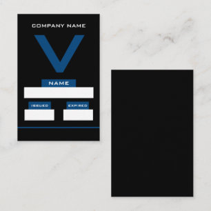 V Design, Visitor Cards