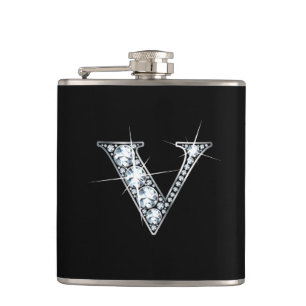 V "Diamond Bling" Flask