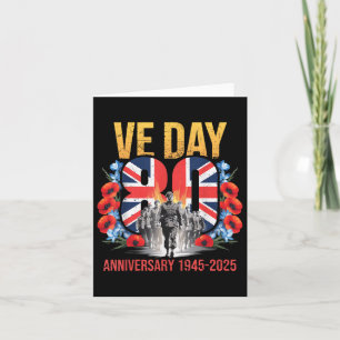 V E Day 80th Anniversary 2025 Flag Ve Day Costume  Card