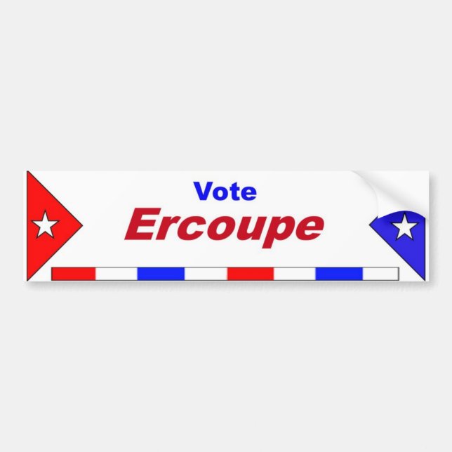 V Ercoupe Bumper Sticker (Front)