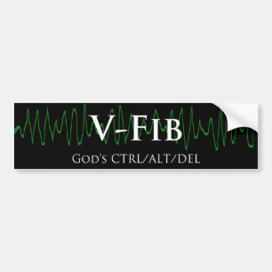 V Fib Bumper Sticker