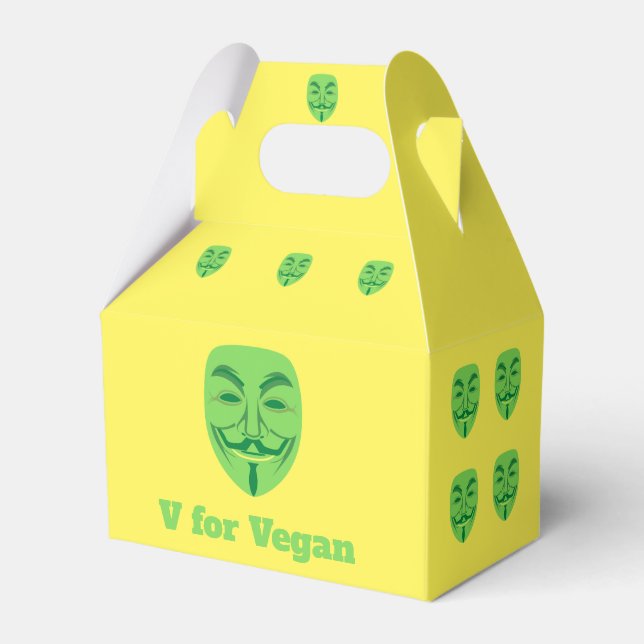 V for vegan favour box (Front Side)