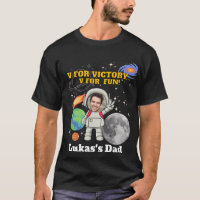 V For Victory V For Fun Astronaut Boy Birthday