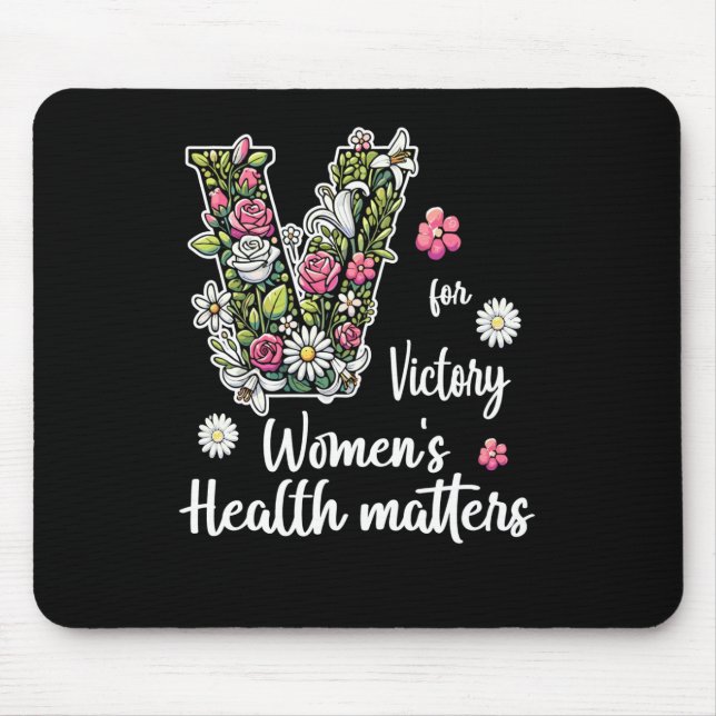 V For Victory; Women's Health S  Mouse Mat (Front)