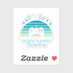 V for Video Games Not Valentines - Funny Retro Col