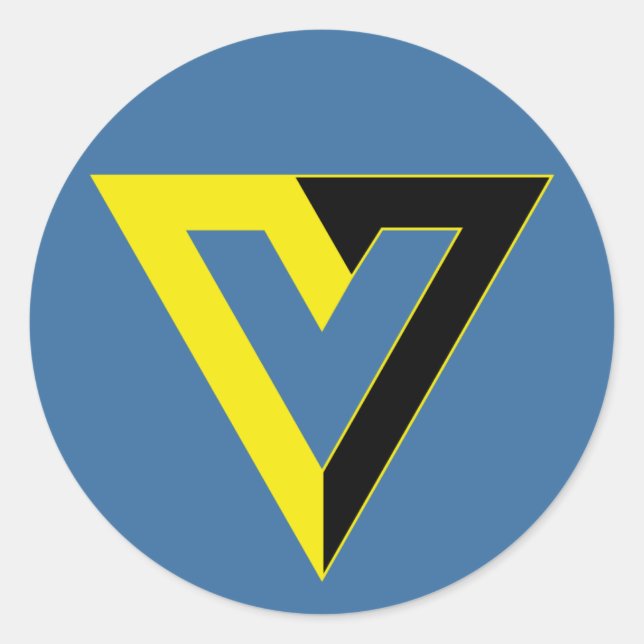 V for Voluntary sticker (Front)