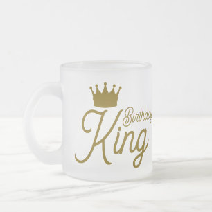V FROSTED GLASS COFFEE MUG